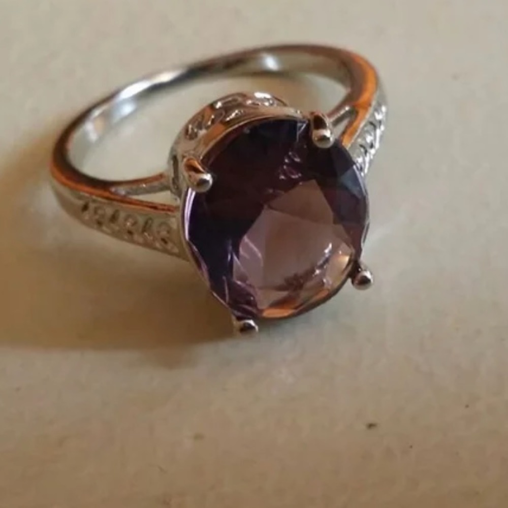 Alexanderite  set in sterling silver